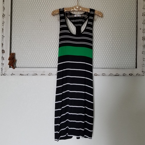 Calvin Klein Dresses & Skirts - Calvin Klein Striped Cross Scrunched Back Dress